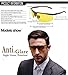 DUCO? Night-Vision Glasses Anti-Glare Driving Eyewear Polarized Glasses 6806 (Black, Yellow)