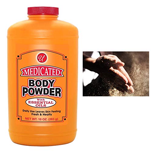 2 Pack Medicated Body Powder with Essential Oils 10 oz Cooling Relief Skin Care - Thumbnail 2