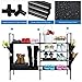 HOMEMAXS Shoe Rack, 4 Tiers Non-woven Fabric Shoes Storage Organizer 106 x 30 x 85 cm