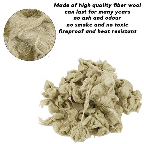 QuliMetal Gas Fireplace Embers, 6 Oz Rock Wool Glowing Embers for Gas