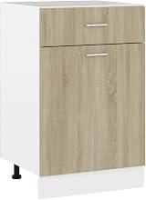 vidaXL Drawer Bottom Cabinet Sonoma Oak Finish Engineered Wood 50x46x81.5 cm