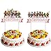 2 Pieces Happy Birthday Cake Topper for Roblox Cake Decoration,Party Supplies Toppers