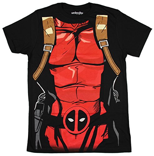 Marvel Deadpool Black 30 Single Men's Costume T-Shirt