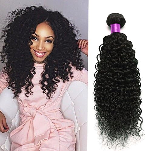 WENDY HAIR Peruvian Human Hair Bundle Kinky Curly Hair Bundle Extension 12Inch 1Bundle 100g Natural Black Color #1B Top 9A Grade