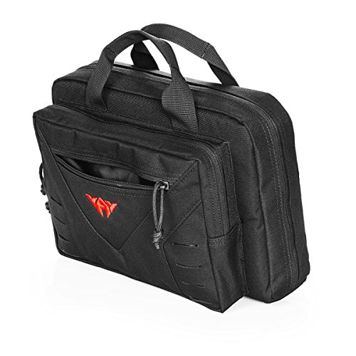 Tactical Pistol Case Soft Range Bag for Handguns 10L (Black) - Thumbnail 3