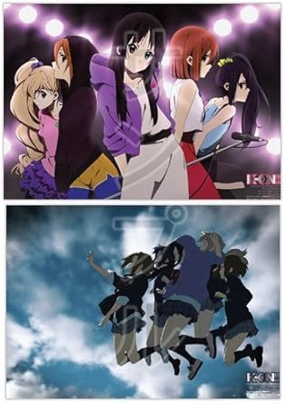 Amazon けいおん 描き下ろし メタルポスター Cool Girls 唯 律 梓 憂 純 K On アニメ 萌えグッズ 通販