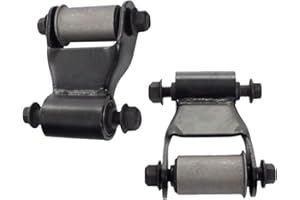 BST BSSP Pair 722-020 Leaf Spring Shackle Rear Shackle Repair Kit Compatible with 1997-10 Dodge Dakota Van Raider Left LR & R