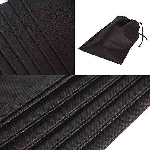 12 Pack Shoe bags for travel waterproof Non-Woven with rope for men and women Large shoes pouch storage packing organizers