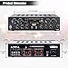 Pyle Wireless Karaoke Bluetooth Stereo Receiver – 4 Channel Power Amplifier w/ USB, Headphone, 2 Microphone Input w/ Echo, Talkover for PA Great for Home Speaker System – PTA42BTthumb 2
