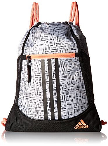 adidas Alliance II Sack Pack, One Size, White Grip/Black/Sun Glow