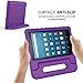 MoKo Case for Fire HD 8 2016 Tablet - Kids Shock Proof Convertible Handle Light Weight Protective Stand Cover Case for Amazon Fire HD 8 (Previous 6th Generation - 2016 Release ONLY), PURPLE