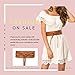 SESY Women's Faux Leather Waist Belt Obi Boho Band Wrap Around Bow Tie for Dresses
