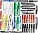 American Comb Hair Combs Set, 45 Pieces, Multiple Colors, Made in USA