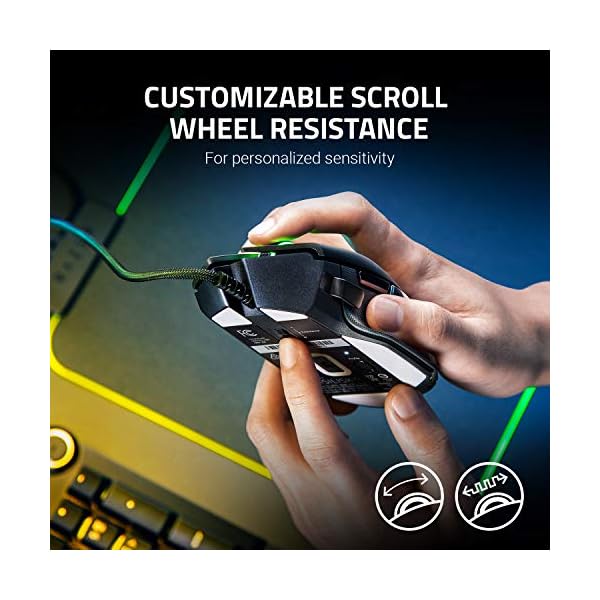 Razer Basilisk V2 - FPS Gaming Mouse (Gaming Mouse with New 20,000 DPI Focus + Optical Sensor, 5G, Removable Dpi Switch…