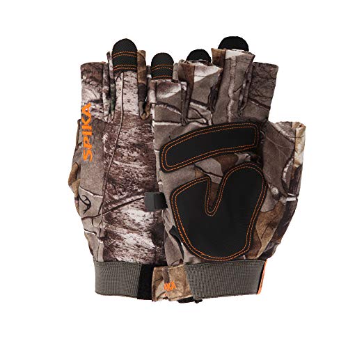 SPIKA Camouflage Hunting Fingerless Gloves,Military Tactical Half