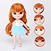CUTEBEE 1/6 Blyth Style Factory BJD Doll,Custome-Made/Free Make-up Ball Jointed Dolls,Adorable 12 inch Doll Suitable for DIY Gifts and Hobby.(Orange)