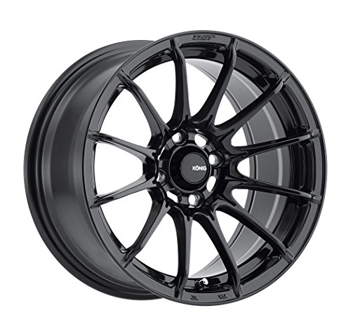 Konig DIAL IN Gloss Black Wheel with Painted Finish (15 x 8. inches /4 x 100 mm, 25 mm Offset)