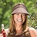 Wallaroo Women’s Aqua Sun Visor (White) – Packable, Adjustable Fit, Medium Size, UV Protection, Water-Friendly, Breathable, Lightweight Visor for Beach, Poolside, Hiking, and Outdoor Activities