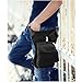 Groupcow Motorcycle Riding Outdoor Canvas Waist Pack Drop Leg Bag (Black)