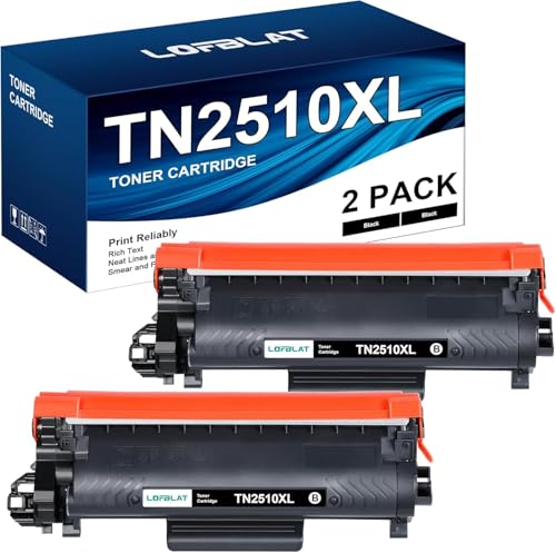 LOFBLAT TN2510XL TN2510 XL Toner Compatible for Brother TN-2510 XL TN-2510XL for MFC-L2800DW MFC-L2835DW MFC-L2827DW MFC-L2860DW DCP-L2620DW DCP-L2665DW DCP-L2660DW HL-L2400DW HLL24445DW 5DW 5DW 52-pack