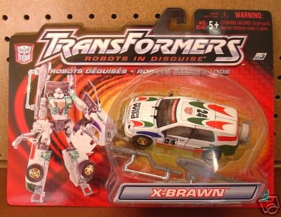 Transformers Robots in Disguise Combiners - X-BRAWN - Strong-armed fighter - Released in Year 2001