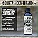 Mountaineer Brand Beard Wash For Men | 100% Natural Beard Shampoo | Thick Cleaning Softening Lather for Hair and Skin | Hydrate and Detangle | Grooming Treatment | WV Timber Scent 8oz