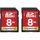 Gigastone 8GB 2-Pack SD Card UHS-I U1 Class 10 SDHC Memory Card Full HD Video Canon Nikon Sony Pentax Kodak Olympus Panasonic