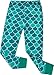 BebeBear Girls Christmas Pajamas for Kids Cartoon Sleepwear Children Mermaid PJs Pants Set Size 4, Light-blue-fish