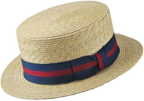 Classic Italy Canotier Boater Hat Gondolier Straw Size 48 Cm  display picture 1