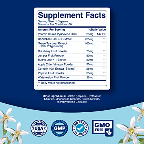 Herbal Diuretic Pills for Water Retention Fast Acting Water Away