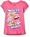 Nickelodeon Little Girls' Toddler Paw Patrol Skye Short-Sleeved Puff Tee, Hot Pink, 5T