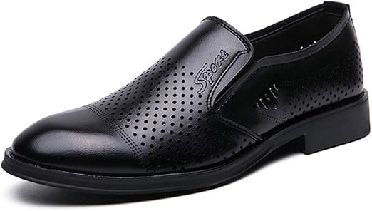 mens black non slip dress shoes