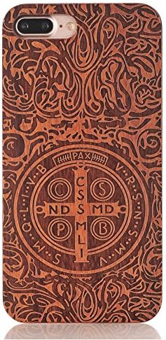 iphone 7 Plus Case, AICOO YCL Slim Real Wooden Handmade Embossed Pattern Carving Wood With Hard Plastic Back Skin Case Cover For iphone 7 Plus 5.5 inch - Constantine