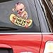 Oliver's Labels Baby on Board Sticker for Car - Skater Baby - Funny Cute Vinyl Window Decal - Heat Resistant, Long Lasting, Waterproof - with 17 Dress up Accessories