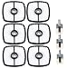 Dxent 6Pcs SRM225 Air Filter Fuel Filter for Echo A226001410 SRM210 GT200 GT225 GT230 SRM230 String Trimmer PB200 PB250 Leaf Blower PB250LN PE200 PE225
