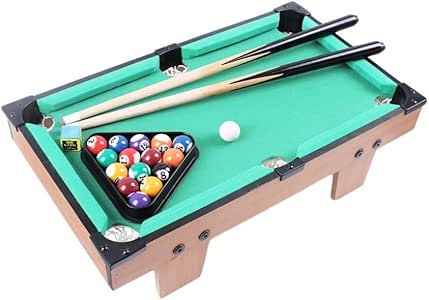 Mesa De Billar Pool con 2 × Señales, 16 × Bolas De Billar, Accesorios