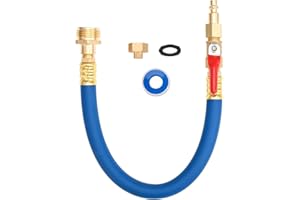 FABULWAY RV Winterizing kit RV blowout plug Sprinkler Blowout Adapter Air compressor Quick-Connect plug hose blowout adapter Water Blow Out Fitting Adapter with shut off valve