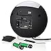 Raynic Bluetooth Digital Alarm Clock Radio AM/FM with Dual USB Charging Ports and Dimmable Night Light