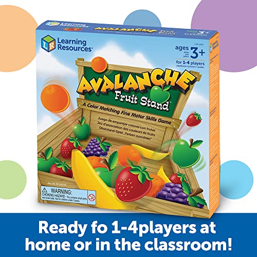 Learning Resources Avalanche Fruit Stand 42 Pieces, Ages 3+ Toddler