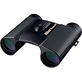 Nikon Trailblazer 8x25 ATB Black Binoculars 8218 | Waterproof, Fogproof, Dual-hinge design, Compact Binocular, Black Rubber A
