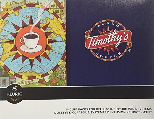 48 Count - Timothy's German Chocolate Cake Flavored Coffee K-Cup For Keurig Brewers