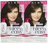 Clairol Nice 'n Easy Color Blend Foam Hair Color, 5, Medium Brown, 2 pk