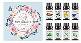 Organic Aromatherapy Essential Oils Set - TOP8 All Oil Diffusers, Frankincense, Lavender, Tea Tree, Sweet Orange, Peppermint, Cinnamon, Pine Needle, Rosemary for Home, Office, Sleep, Yoga