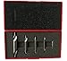 LLDSIMEX 5PC M2HSS Combined Center Drills Countersinks 60 Degree Angle Bit Set