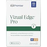 EyePromise Vizual Edge Pro Eye Supplements - 30 Pill Packets, 30-Day Supply | Eye Vitamins for Macular Support &amp; Enhanced Visual Performance with Omega 3 Fish Oil, Zinc, Lutein and Zeaxanthin