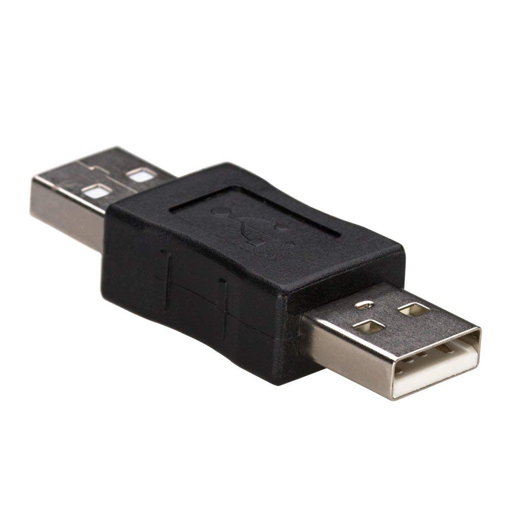AKYGA AK-AD-28 2X USB A 2.0 Adapter Male to Male Converter Gender Changer