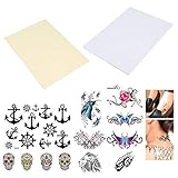 BENECREAT 20 Sheets (10 Pack) DIY A4 Temporary Tattoo Transfer Paper Printable Customized Halloween Tattoos