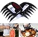 Silicone BBQ Gloves Pair 1 Meat Claw 1 BBQ Brush Strong Heat-Resistant Material Use for Barbecue Baking Cooking Boiling Potholder Smoking and More Great for Indoor & Outdoor E-Book + Hook for Gloves