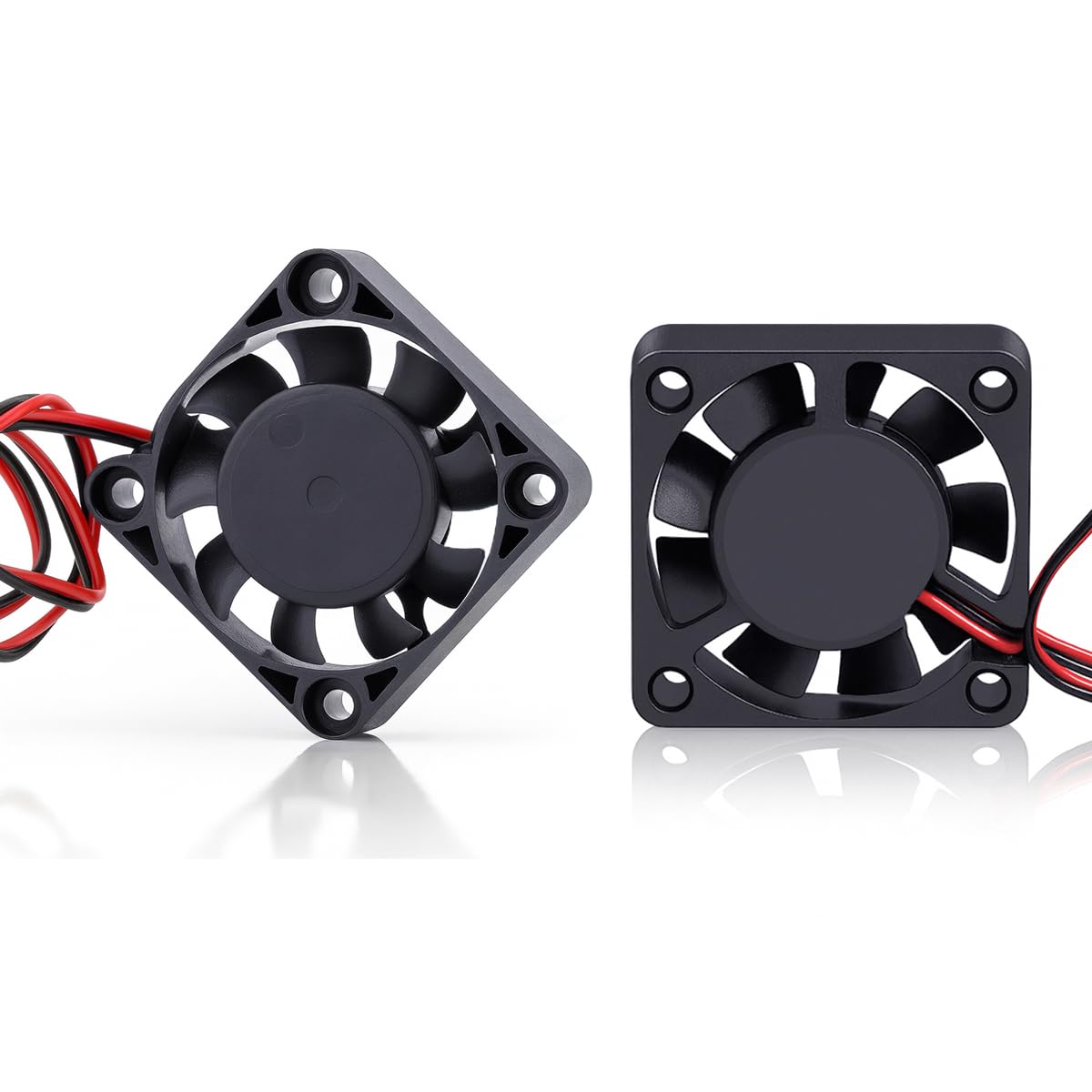 Super Print 4010 Cooling Fan Axial 24V DC Hydraulic Bearings Brushless Fan Cooler Low Noise 0.12A 40mm x 40mm x 10mm.(Pack of 2PCS-24V)