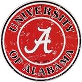 University of Alabama (retro) Collegiate Embossed Metal Circular Sign CS60094